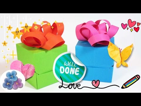 Origami Gift Box Easy and Cute - Papercraft Mathie