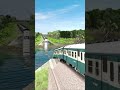 MNA Blue Dark Colorful Train Swim In The River #1 | Trainz Simulator 2019