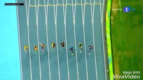 Final de 100 metros (usain Bolt) casi pierde la medalla de ORO juegos Olímpicos RIO 2016