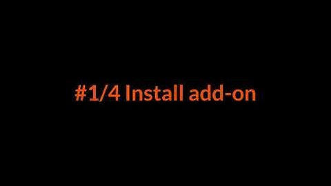 #1/4 Install addon (Addon for Blender 3+ and Unreal Engine 4 and 5)