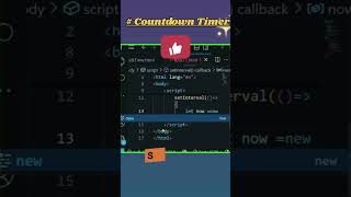Countdown Timer ⌛ in JS || js project #frontendcourse #webdevelopmet #javascript #coding
