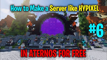 How to make a server like hypixel for free in aternos part 6