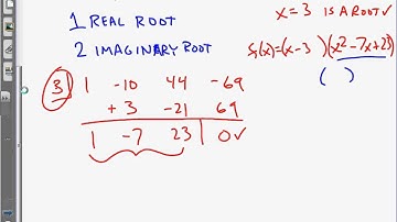 Factoring using synthetic division