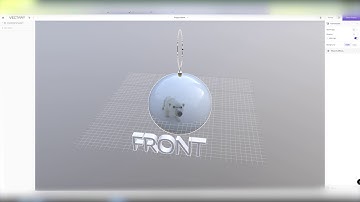 Vectary Tutorial: Christmas 3D Globe, 360 projection