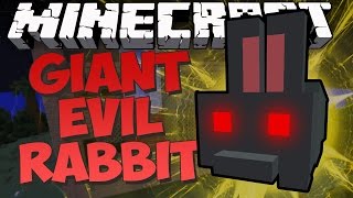 GIANT EVIL RABBIT IN MINECRAFT - Custom Mod Adventure