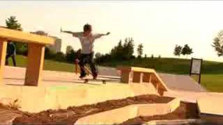 Jake Rocha inward heelflip ching gap