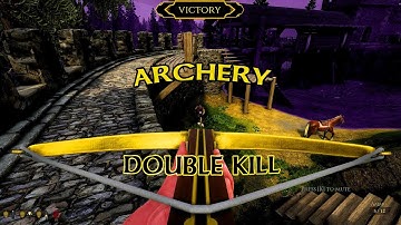 Mordhau KILLSHOT! Battle Royale Archery Double Kill Victory! Mordhau Gameplay!