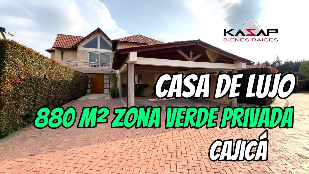 🏡 Casa de lujo en Cajicá | 320 m² construidos y 880 m² de zona verde privada