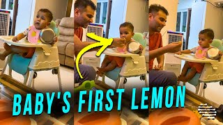 Cute Baby Reaction on Eating Lemon for the First Time
