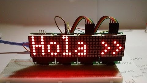 Matriz Led con Driver Max7219; codigo, conexiones y prueba