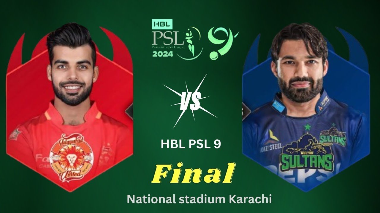 HBL PSL 9 Final Game 🔥 2 team the IU VS MU Kaun banega champion 🏆