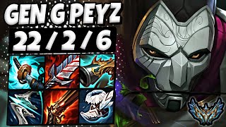 Jhin vs Caitlyn ADC [ Gen G Peyz ] Patch 13.24 Korea Challenger ✅