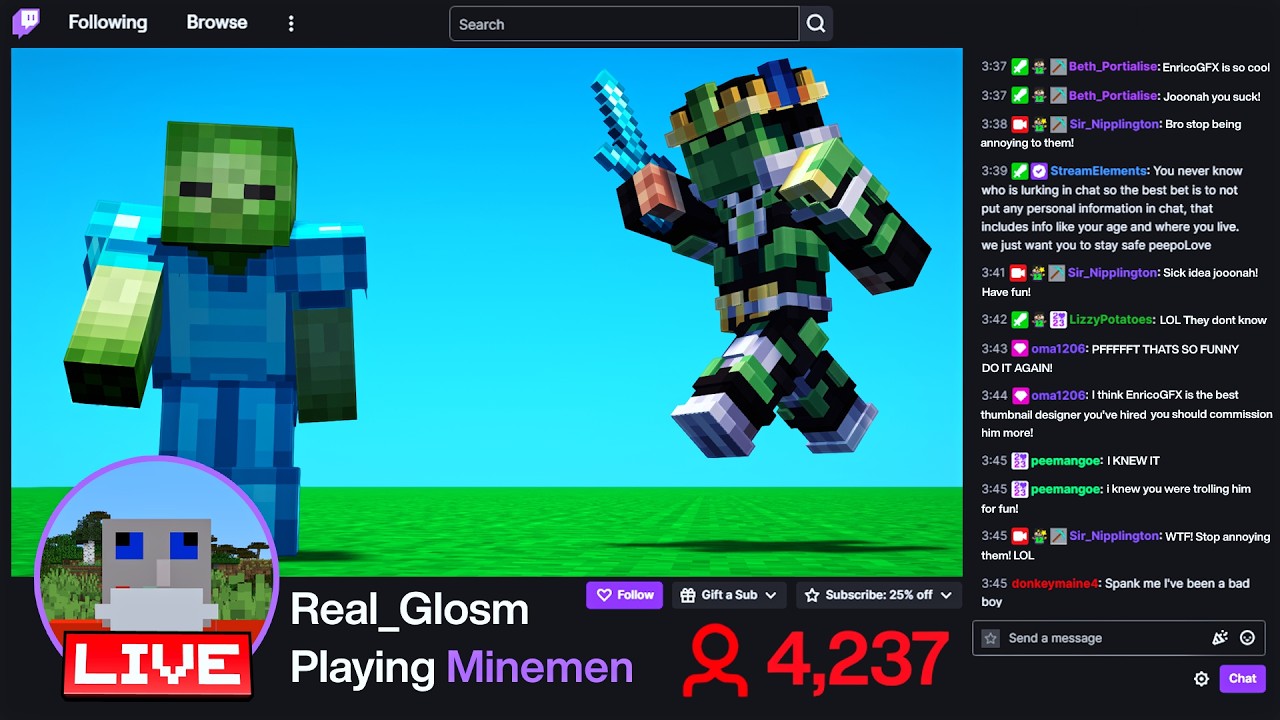 Making Minecraft Livestreamers Rage Quit