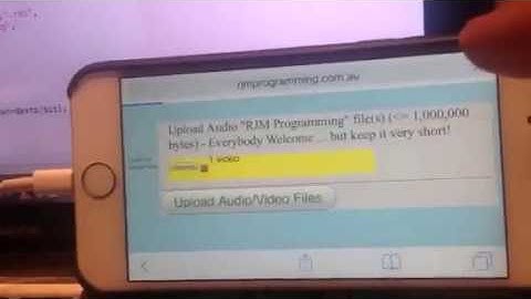 Audio/Video HTML5 Form Input Capture via PHP
