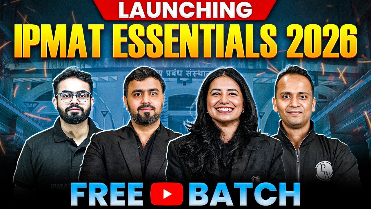 Launching IPMAT Essentials 2026 | Free Youtube Series | IPMAT 2026 ...