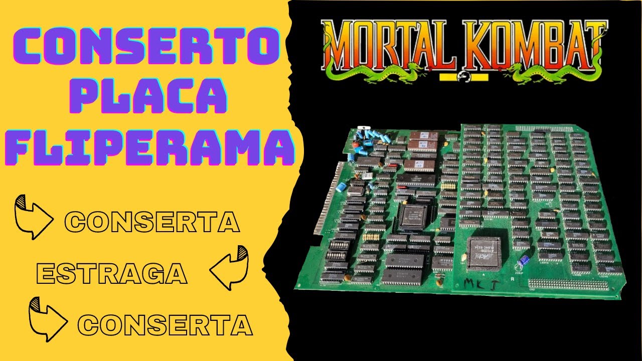 Conserto Placa Arcade Mortal Kombat 1 - YouTube
