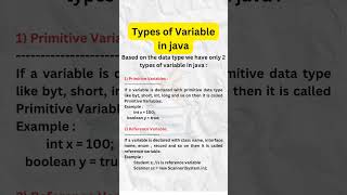 data types in Java #coding #javaisawesome #comeback #programming