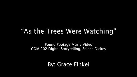 As the Trees Were Watching- Found Footage Music Video by Grace Finkel