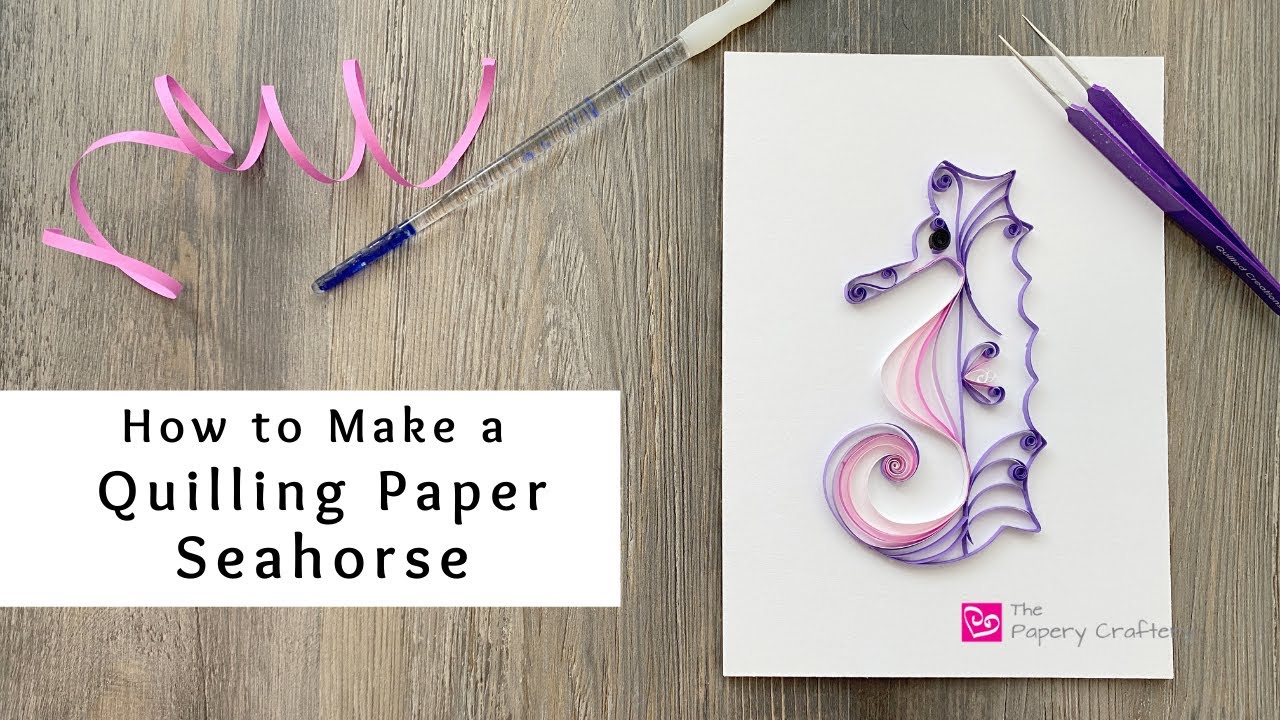 How to Make a Quilling Paper Seahorse | Quilling for Beginners