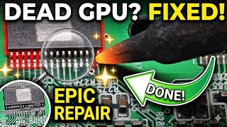 DEAD GPU Repair 😱 Soldering Se PC Bach Gaya | Dead GPU Revival 😍 Microsoldering Magic #repair