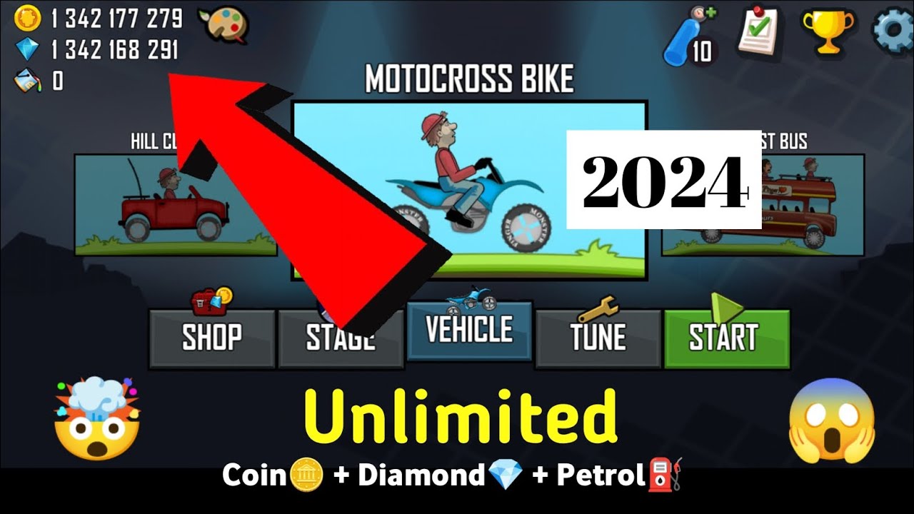 Hill climb racing game ko hack कैसे करे🤯 | Unlimited 🪙+💎+⛽ | 2024 
