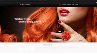 Jewelry Responsive Website Template - 44502