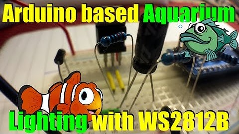 Arduino based aquarium  lighting with ws2812b
