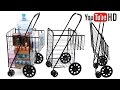 Tv Host Bill Confidence Live Presents OxGord Folding Shopping Cart w/Double Basket, Jumbo 150lbs