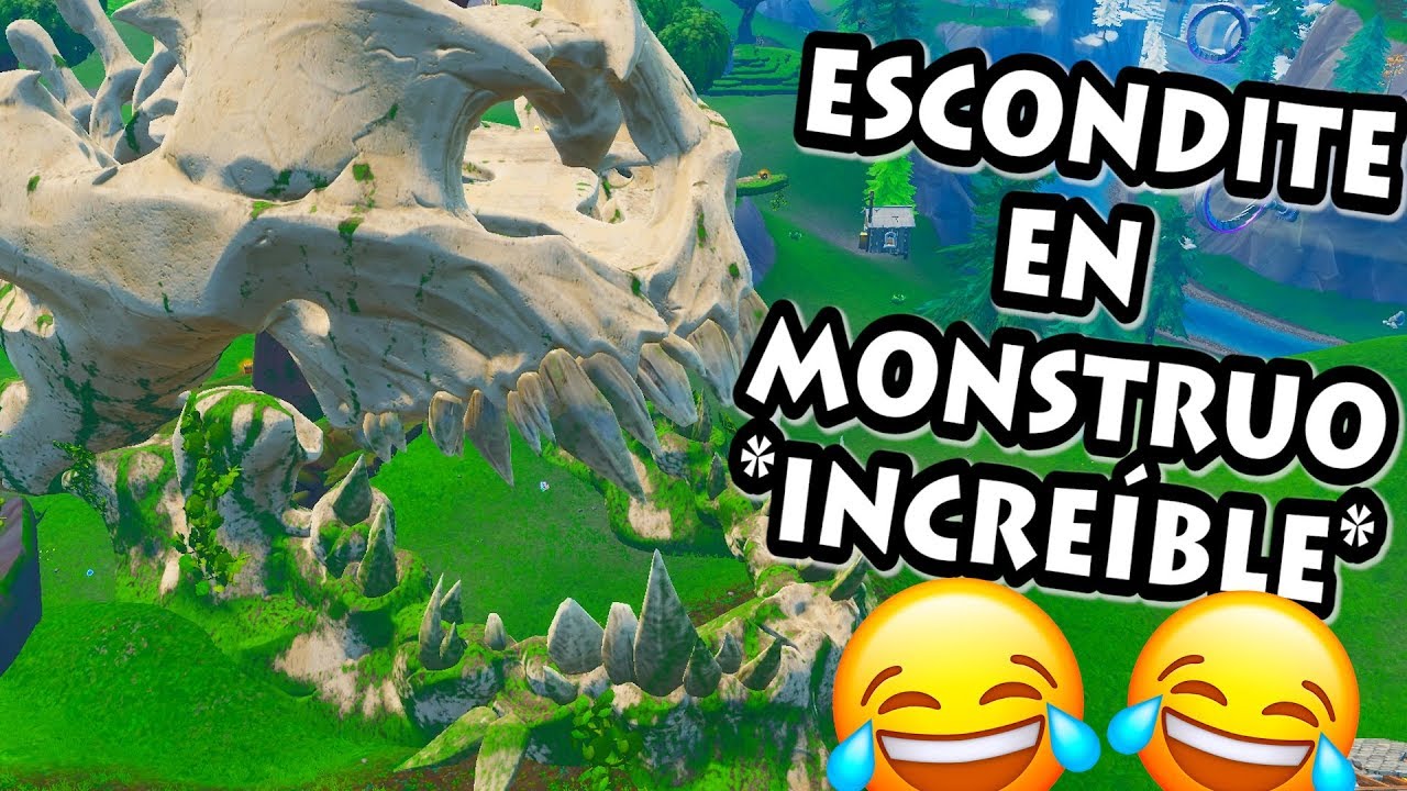 JUGANDO AL ESCONDITE en *EL MONSTRUO* MUCHO PILLIN FORTNITE PERSONALIZADAS