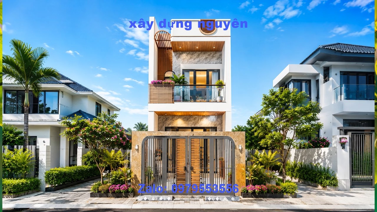 Mẫu Nhà Ống 2 Tầng Diện Tích 4x20m Thiết Kế 3 Phòng Ngủ #nha2tang