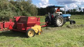Baling third cut hay 2021