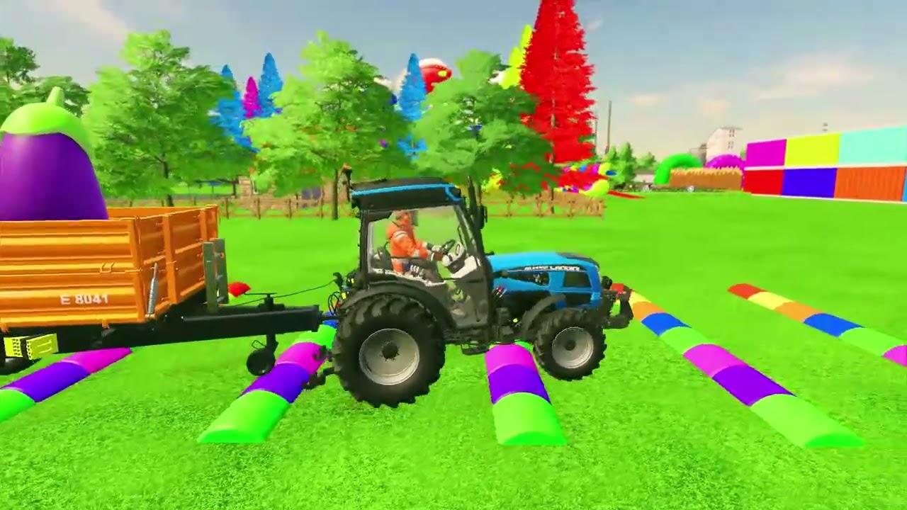 TRANSPORTING Small TRACTOR and EPIC FRUIT, CANOLA TO SELL POINTS - Farming Simulator 22