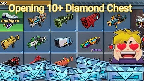 Opening 10+ Diamond Chest In Build And Shoot ||Blockman Go||