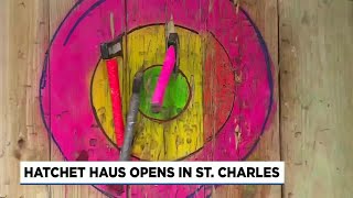 Axe-throwing business ‘Hatchet Haus’ opens in St. Charles