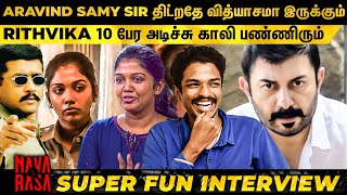 Shooting Spot-ல Phone -அ திருடி வெச்சுருவேன்  | Super Fun Navarasa Team | Rithvika| Aravind Swamy