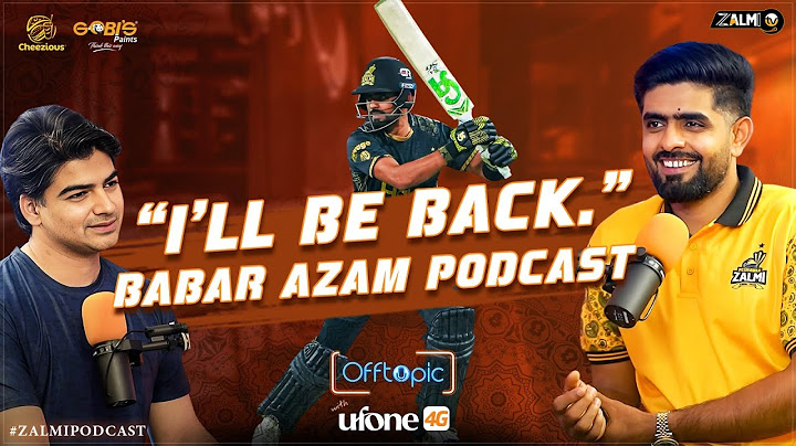 Babar Azam Podcast 2025 | "I'll be back." | Off Topic | Zalmi Podcast | Ufone 4G | Zalmi TV