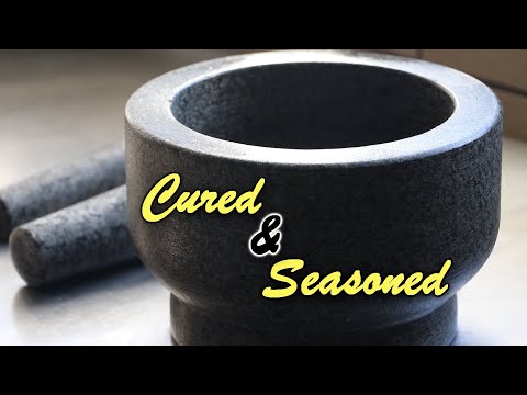 How to Cure & Season a Molcajete properly - Mortar and