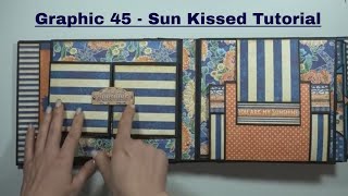 Graphic 45 Sun Kissed Mini Album PDF Tutorial