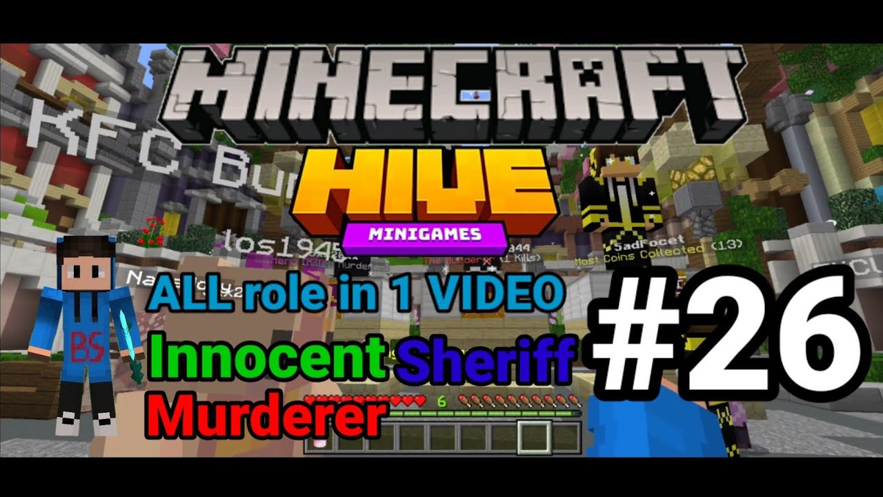 Minecraft All Roles ALL roles in 1 video | Minecraft The Hive #26 - YouTube