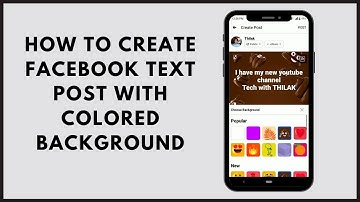 How to create Facebook text post with colored background