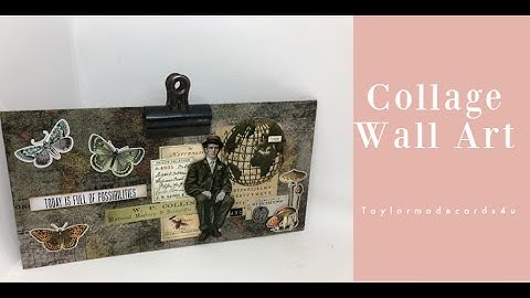 Collage Panel using Tim Holtz Field Notes Idea-ology