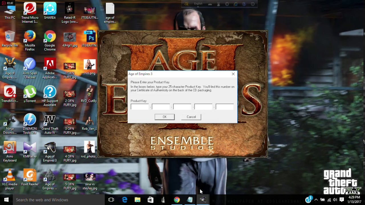 product key age of empires 3 complete collection