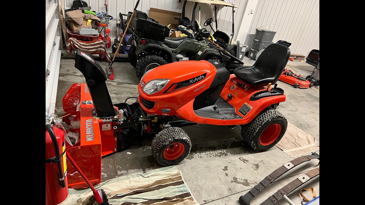 Kubota GR2120 Snow blower install!!! YouTube
