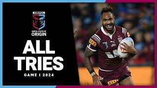 State of Origin 2024 | Every Try from Game 1 | NRL