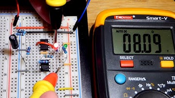 Multimeter changing voltage measurements 741 op amp square wave generator astable multivibrator