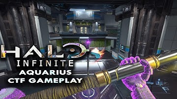 HALO INFINITE AQUARIUS Gameplay (No Commentary) (PC) │ 4v4 CTF