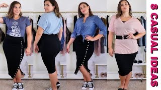 8 Casual Pencil Skirt Outfits | Bailey ...