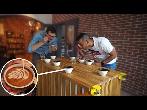  جربت اكثر من ٣٠ كوب قهوة في ١٠ دقائق لمشروعي في المانيا