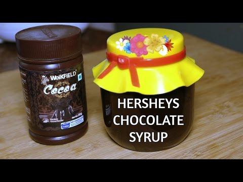 How to make Homemade HERSHEYS CHOCOLATE SYRUP/SAUCE in just 10 Minutes