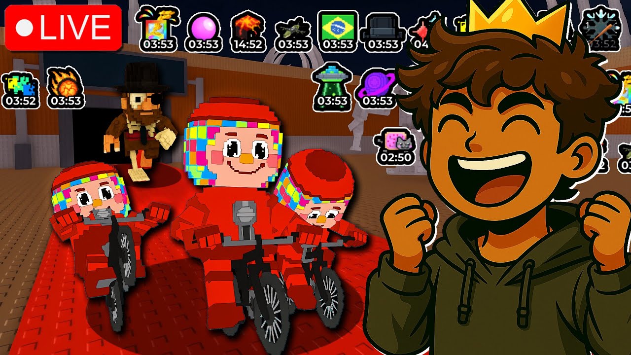 LOS CHICLETEIRAS 😱 EVENTO DE ADM ABUSE + UPDATE ROUBE UM BRAINROT!! | TEUX LIVE 